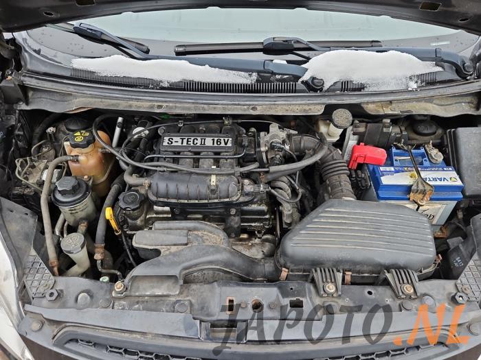 Chevrolet Spark 1.0 16V Bifuel Épave (2012, Noir)
