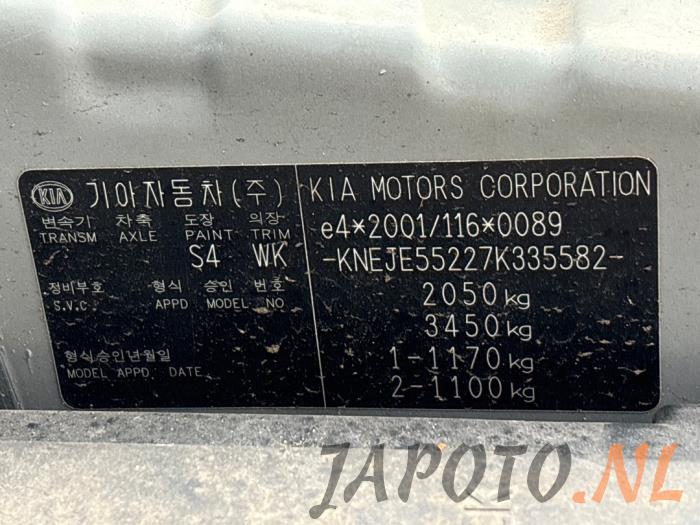 Kia Sportage 2.0 CVVT 16V 4x2 Salvage vehicle (2007, Gray)