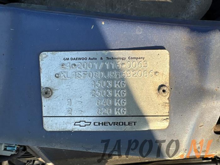 Chevrolet Aveo 1.2 16V Samochód złomowany (2009, Niebieski)