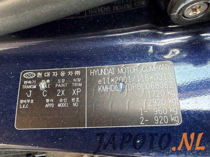 Hyundai i30 1.6 CVVT 16V Samochód złomowany (2008, Niebieski)