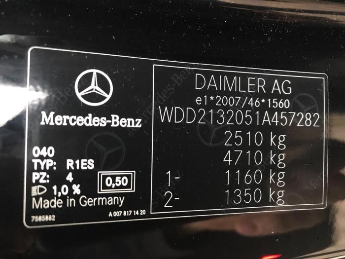 Mercedes E Estate E-220d 2.0 Turbo 16V 4-Matic Samochód złomowany (2019, Czarny)