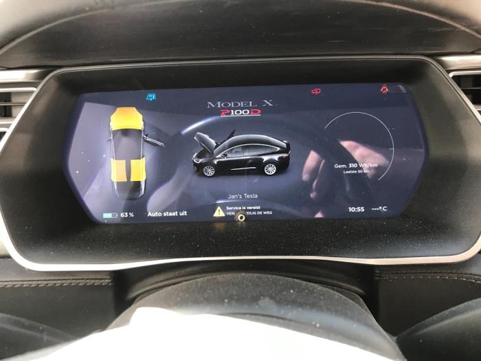 Tesla Model X P100D Vehículo de desguace (2017, Negro)