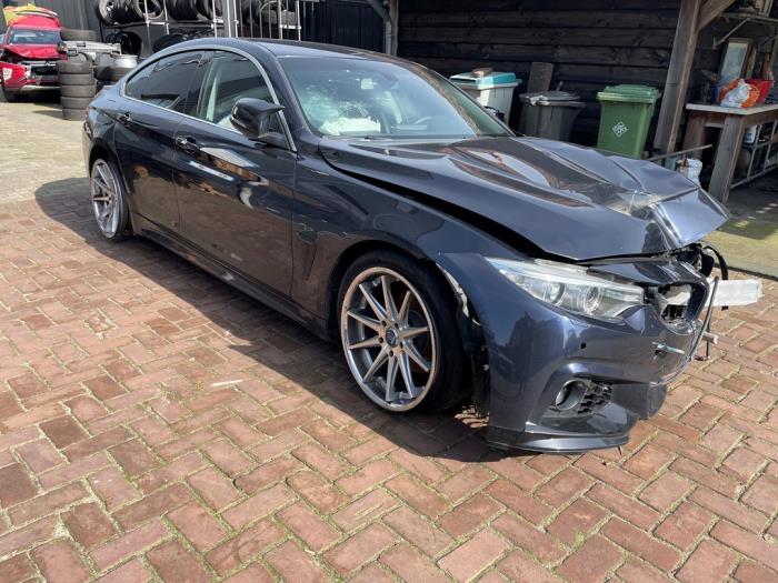 BMW 4 serie Gran Coupe 420i 2.0 Turbo 16V Salvage vehicle (2014, Blue)