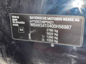 BMW X5 xDrive 35d 3.0 24V Samochód złomowany (2014, Czarny)