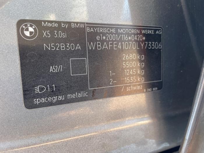 BMW X5 3.0 Si 24V Vehículo de desguace (2007, Gris)