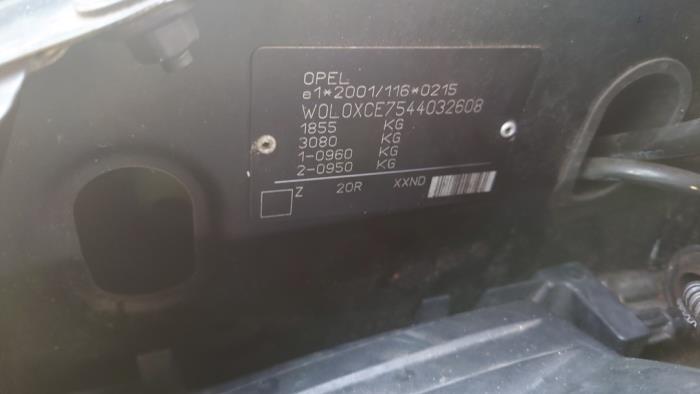 Opel Meriva 1.6 16V Épave (2003, Noir)
