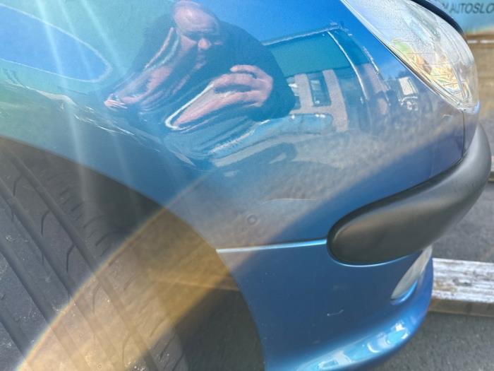 Peugeot 206 CC 2.0 16V Salvage vehicle (2002, Blue)