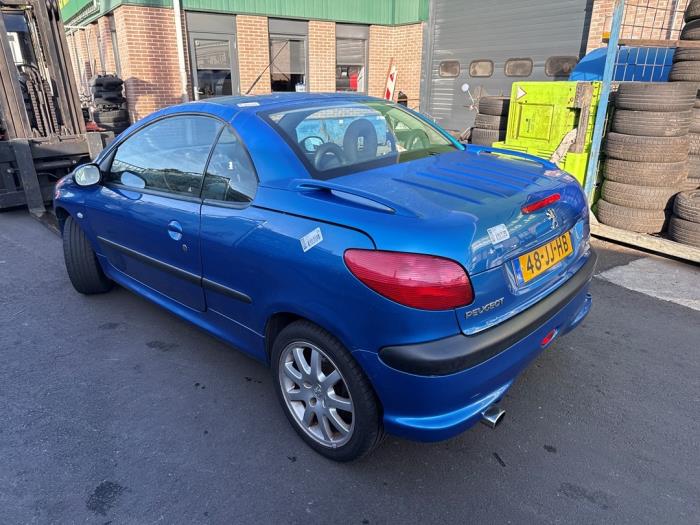 Peugeot 206 CC 2.0 16V Salvage vehicle (2002, Blue)