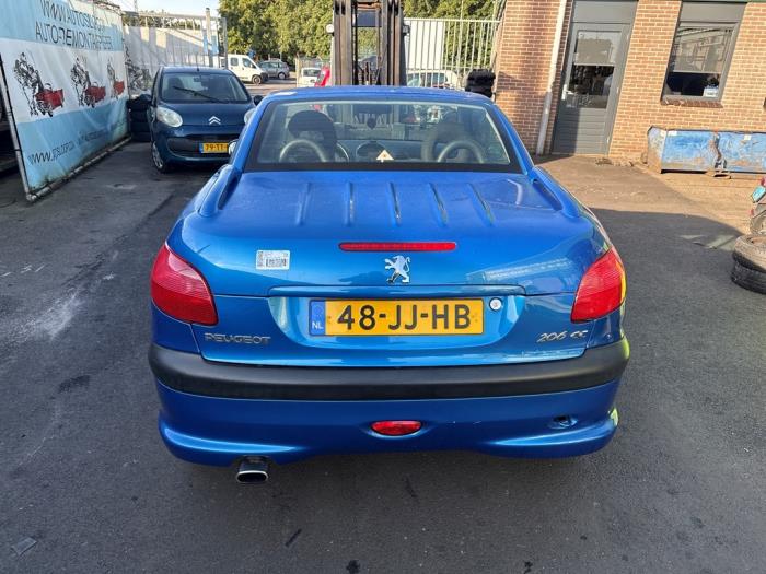 Peugeot 206 CC 2.0 16V Salvage vehicle (2002, Blue)