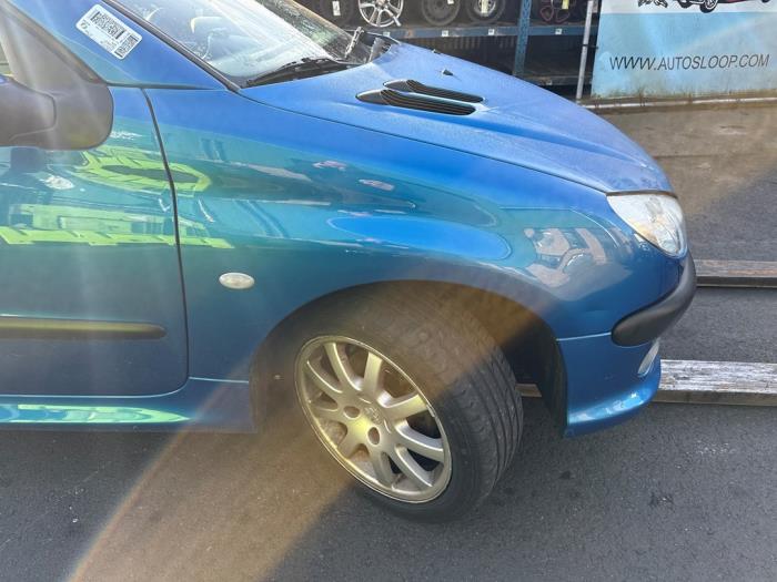 Peugeot 206 CC 2.0 16V Salvage vehicle (2002, Blue)
