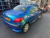 Peugeot 206 CC 2.0 16V Salvage vehicle (2002, Blue)