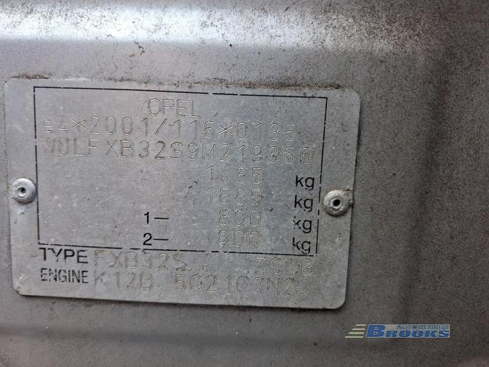 Opel Agila 1.2 16V Vehículo de desguace (2009, Gris)