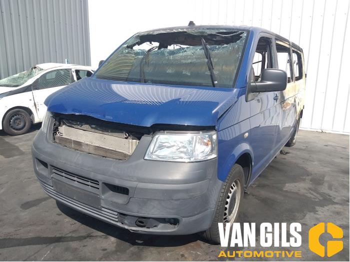 Volkswagen Transporter/Caravelle T5 2.5 TDi Épave (2009, Bleu)