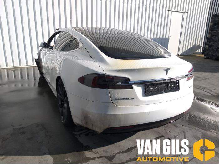 Tesla Model S 100D Salvage vehicle (2018, White)