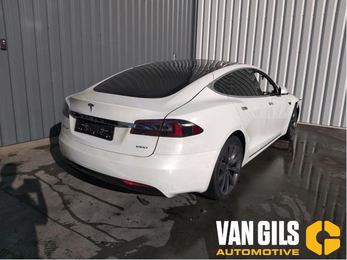 Tesla Model S 100D Salvage vehicle (2018, White)