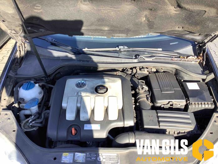 Volkswagen Golf V 2.0 TDI 16V Samochód złomowany (2004, Czarny)