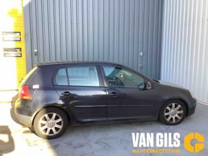 Volkswagen Golf V 2.0 TDI 16V Samochód złomowany (2004, Czarny)