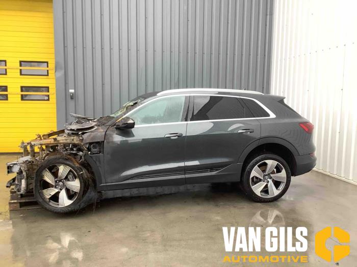 Audi e-tron 55 quattro Samochód złomowany (2019, Szary)