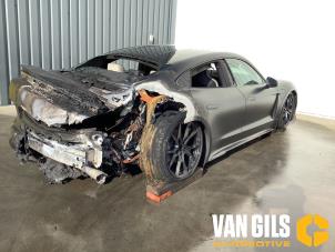 Porsche Taycan 4S Performance Samochód złomowany (2023, Czarny)