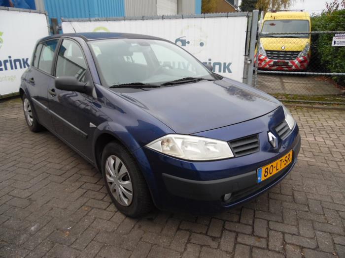 Renault Megane II 1.6 16V Samochód złomowany (2003, Niebieski)