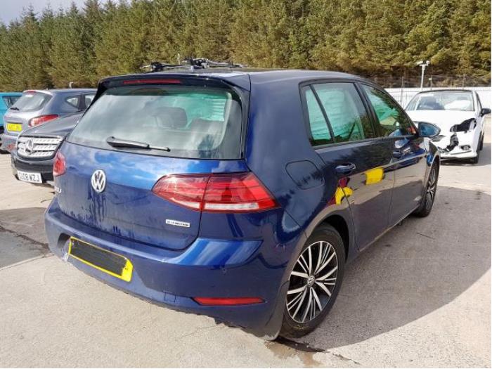 Volkswagen Golf VII 1.5 TSI Evo BlueMotion 16V Samochód złomowany (2018, Metalik, Niebieski)