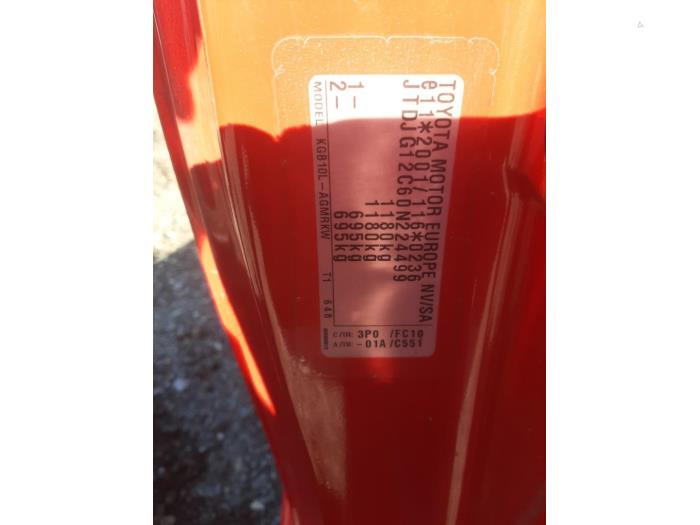 Toyota Aygo 1.0 12V VVT-i Vehículo de desguace (2008, Rojo)