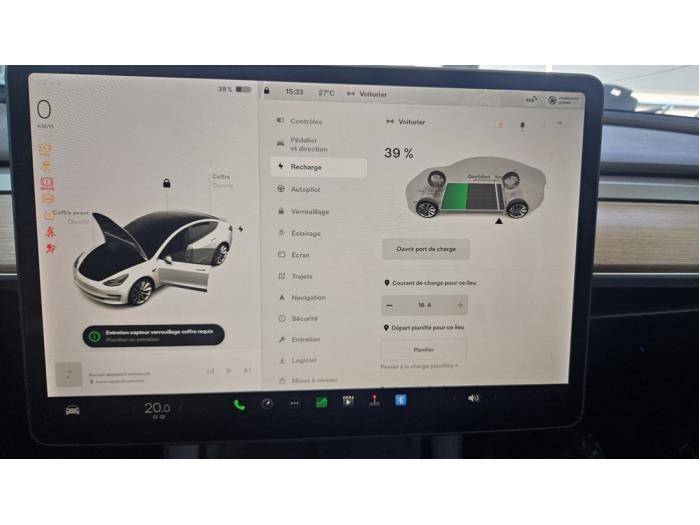 Tesla Model 3 EV AWD Vehículo de desguace (2022, Blanco)