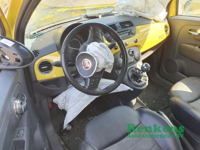 Fiat 500 1.2 69 Salvage vehicle (2008, Yellow)