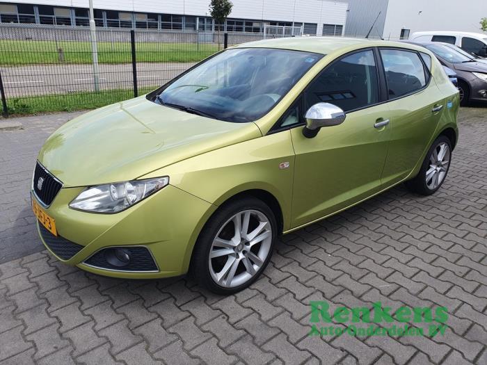 Seat Ibiza IV 1.6 16V Salvage vehicle (2009, Green)