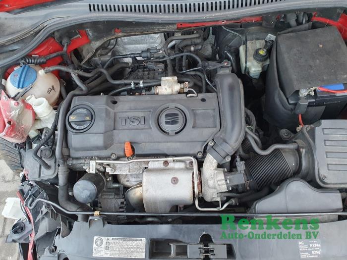 Seat Leon 1.4 TSI 16V Épave (2010, Rouge)