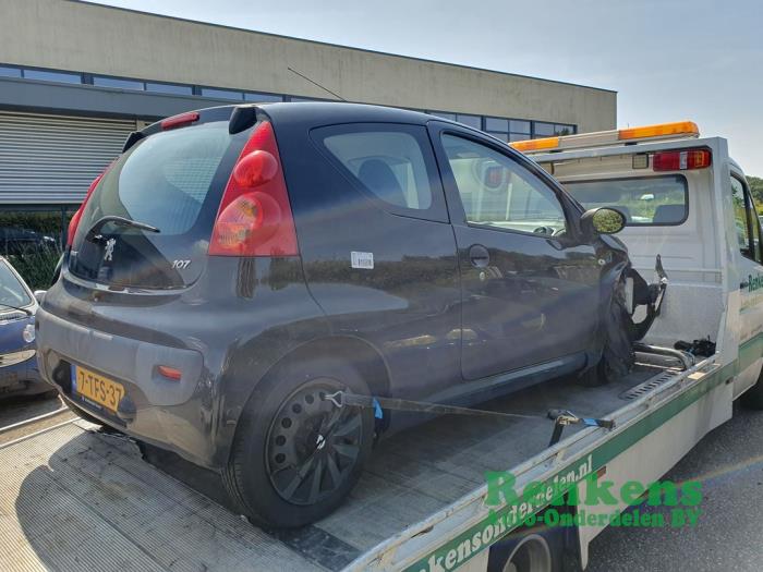 Peugeot 107 1.0 12V Salvage vehicle (2009, Black)