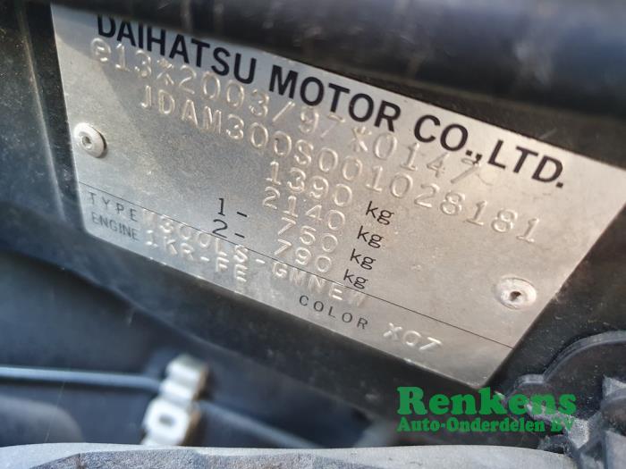 Daihatsu Sirion 2 1.0 12V DVVT Vehículo de desguace (2008, Negro)