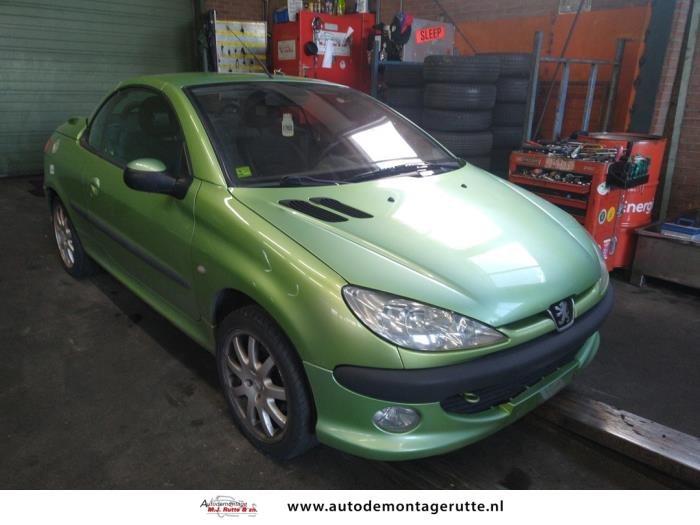 Peugeot 206 CC 2.0 16V Épave (2002, Vert)