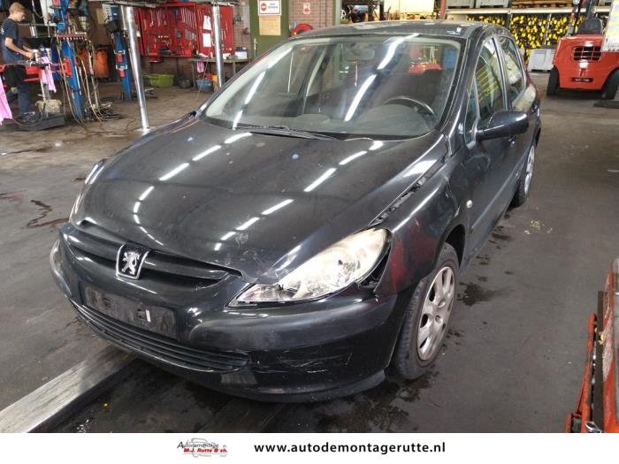 Peugeot 307 1.6 16V Salvage vehicle (2002, Black)