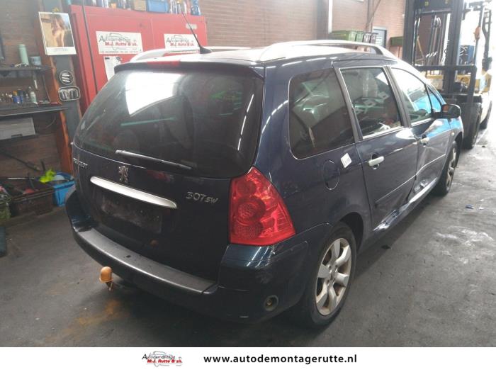 Peugeot 307 SW 2.0 16V Salvage vehicle (2007, Blue)
