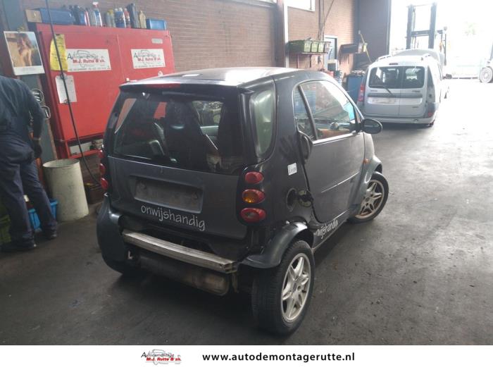Smart Fortwo Coupé 0.7 Samochód złomowany (2004, Czarny)