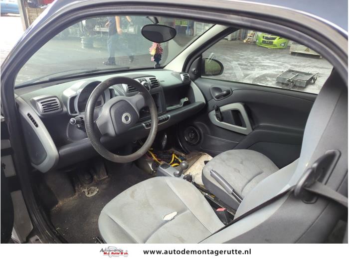 Smart Fortwo Coupé 1.0 45 KW Samochód złomowany (2007, Czarny)