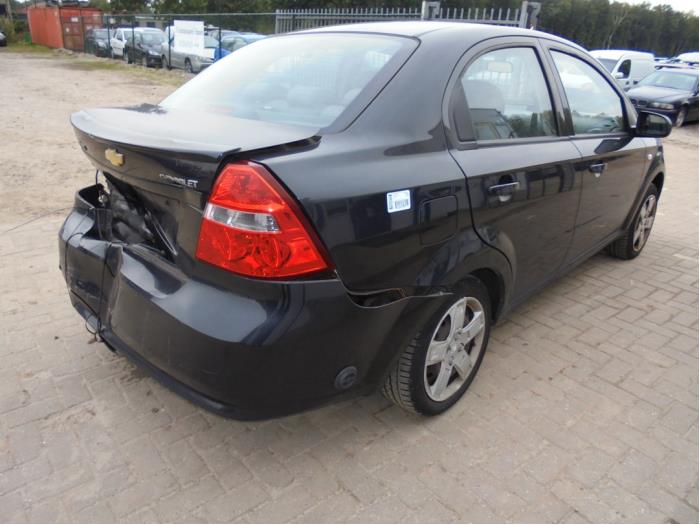 Chevrolet Aveo 1.4 16V Samochód złomowany (2006, Czarny)