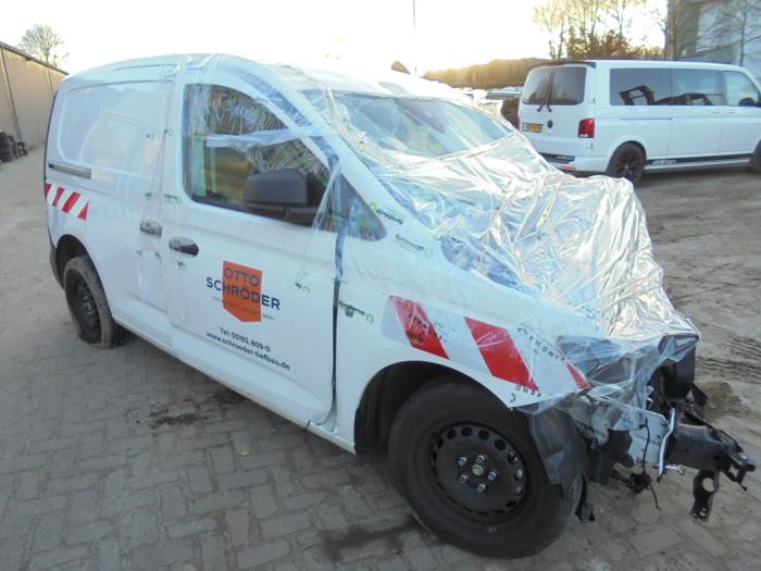 Volkswagen Caddy Cargo V 2.0 TDI BlueMotionTechnology Samochód złomowany (2022, Candy White)