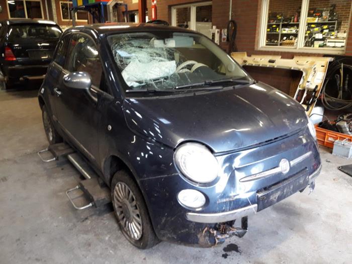 Fiat 500 1.2 69 Salvage vehicle (2008, Blue)