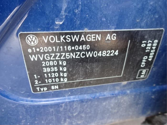 Volkswagen Tiguan 2.0 TDI 16V Blue Motion Épave (2012, Bleu)