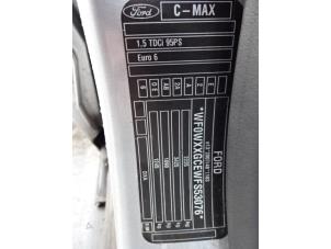 Ford Grand C-Max 1.5 TDCi 95 16V Samochód złomowany (2015, Szary)
