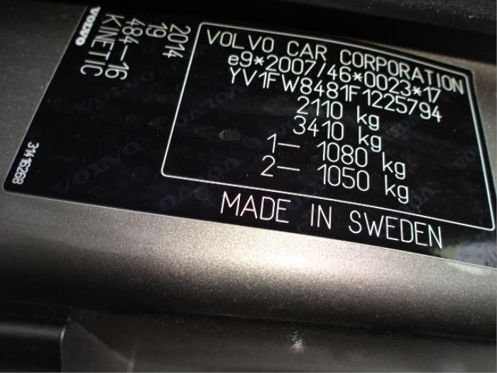 Volvo V60 I 1.6 DRIVe Salvage vehicle (2014, Gray)