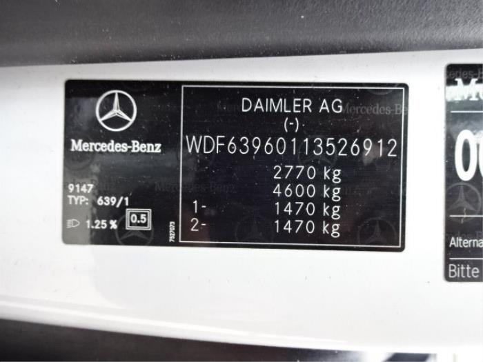 Mercedes Vito 2.2 109 CDI 16V Skrotfordon (2009, WIT)