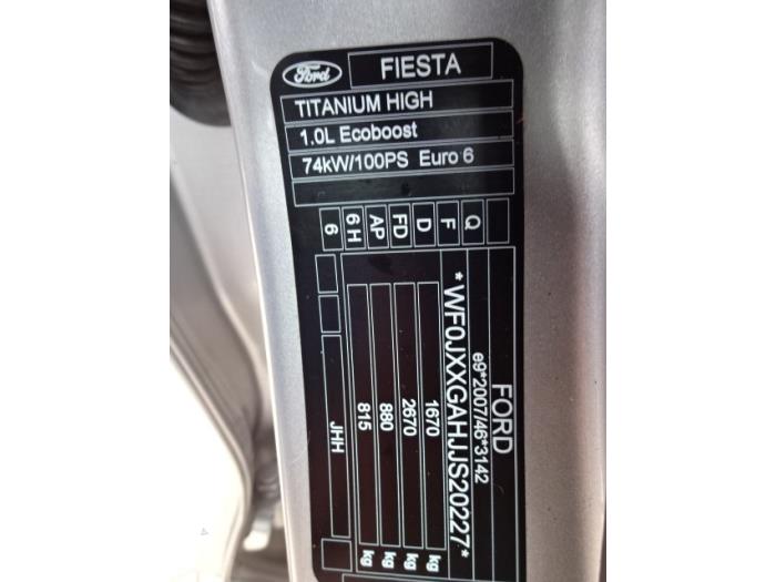 Ford Fiesta 7 1.0 EcoBoost 12V 100 Schrottauto (2018, Grau)