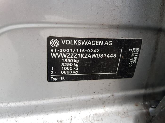Volkswagen Golf VI 2.0 GTI 16V Schrottauto (2009, Grau)