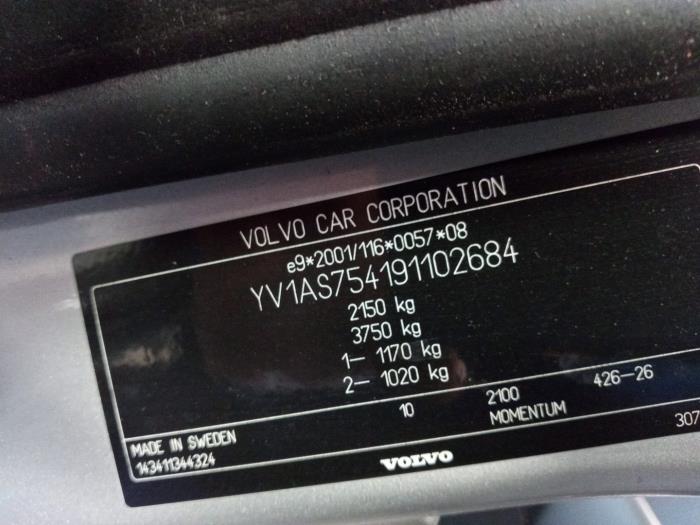 Volvo S80 2.0 D 16V Vehículo de desguace (2009, Gris)