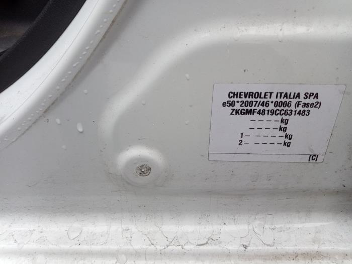 Chevrolet Spark 1.0 16V Bifuel Épave (2012, Blanc)