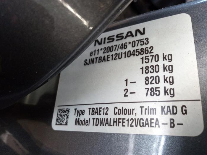 Nissan Note 1.2 DIG-S 98 Schrottauto (2014, Grau)