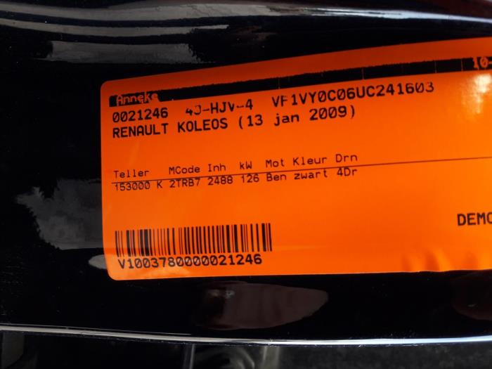Renault Koleos I 2.5 16V Salvage vehicle (2009, Black)